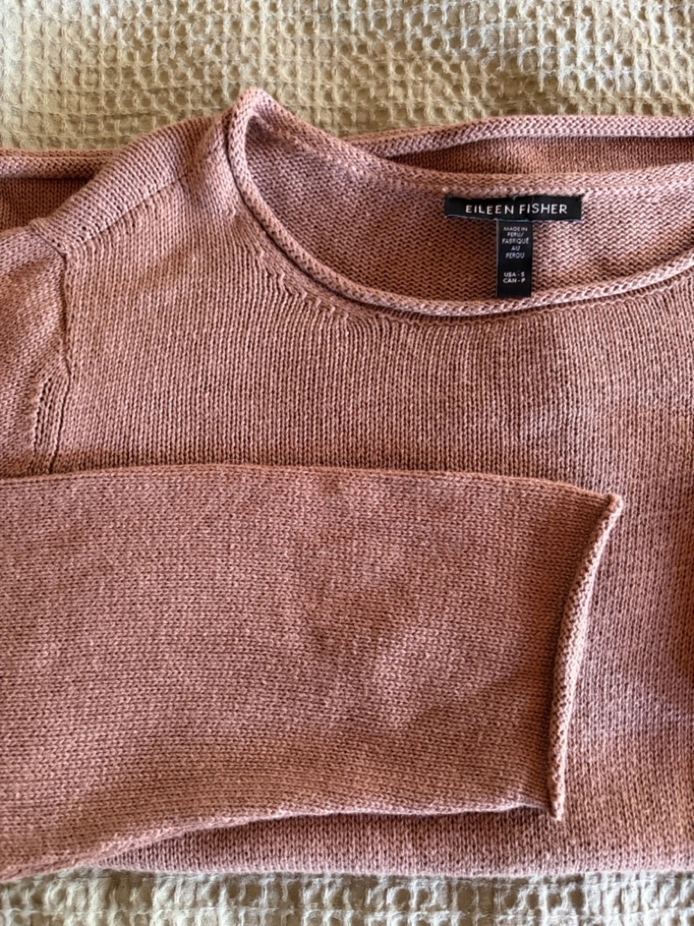 Organic Cotton Eileen Fisher Boxy Crewneck Sweater S